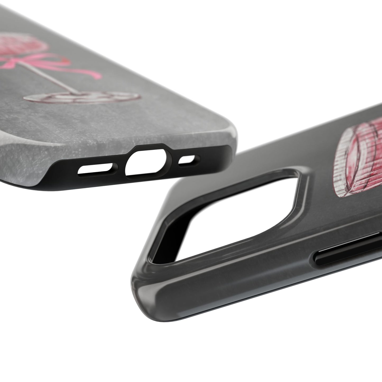 Martini Phone Case, Pink Cocktail Drink Protective Cover, Tough Phone Case, Gift for Martini Lover, Stylish Phone Accessory, Unique Phone