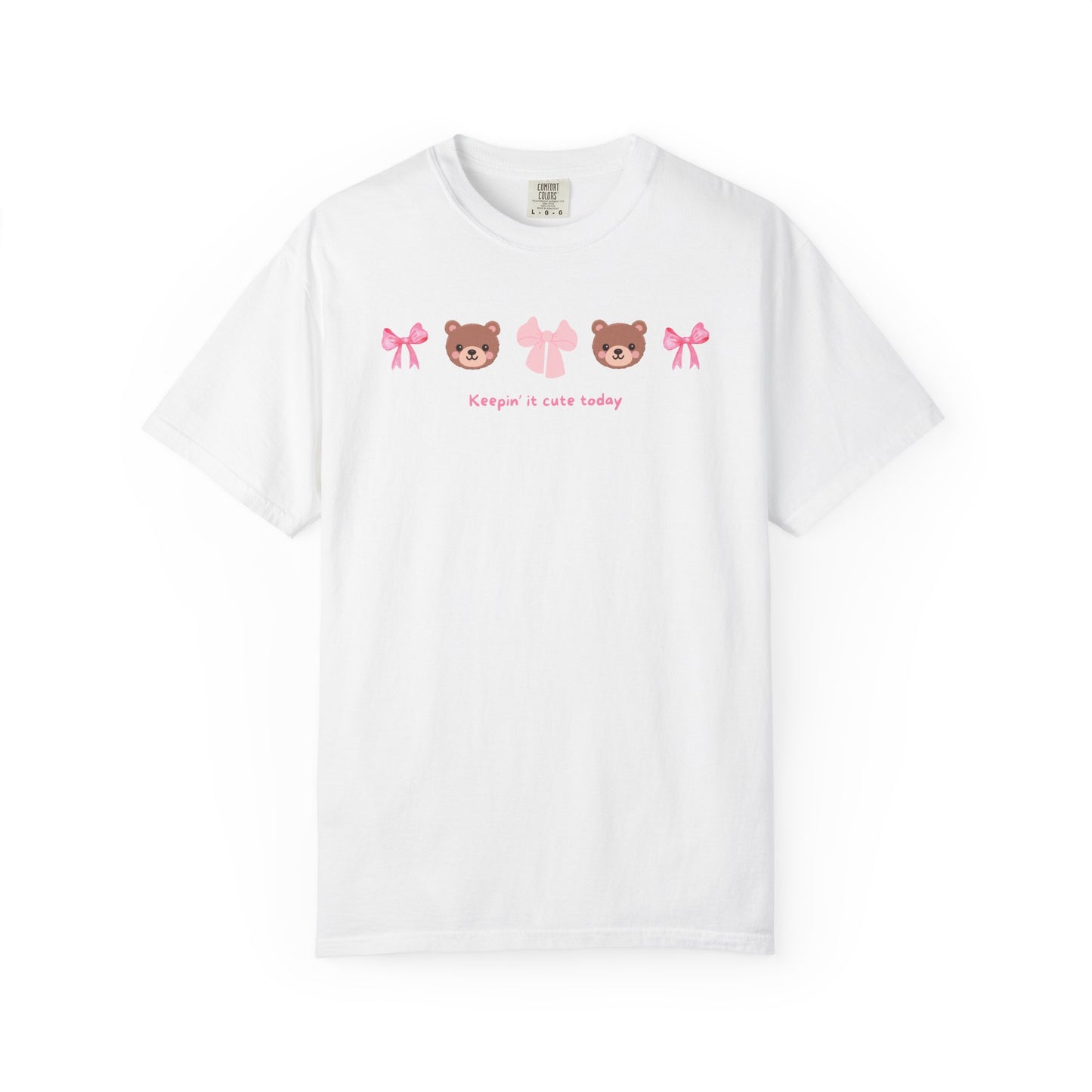 Coquette Bow Bear T-shirt - Keepin It Cute Today