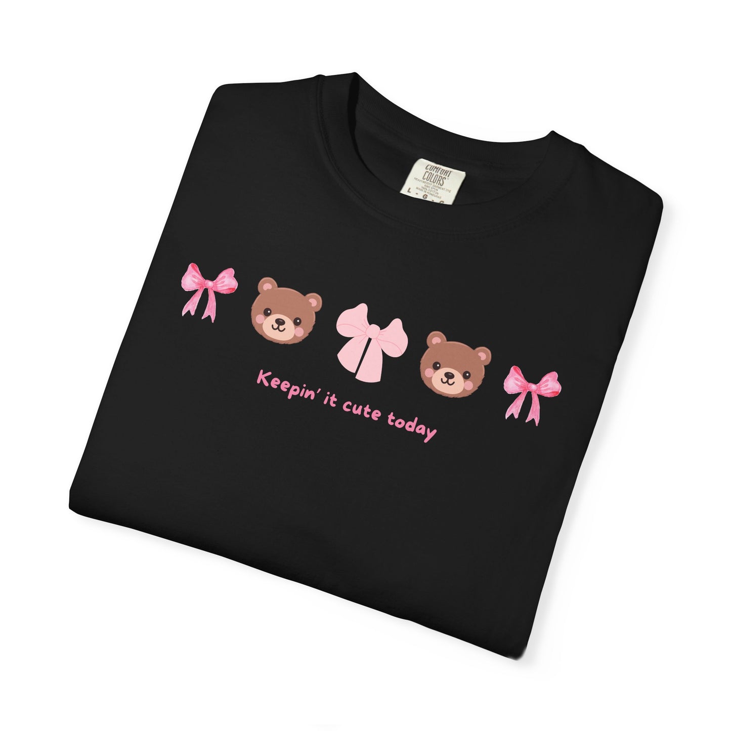 Coquette Bow Bear T-shirt - Keepin It Cute Today