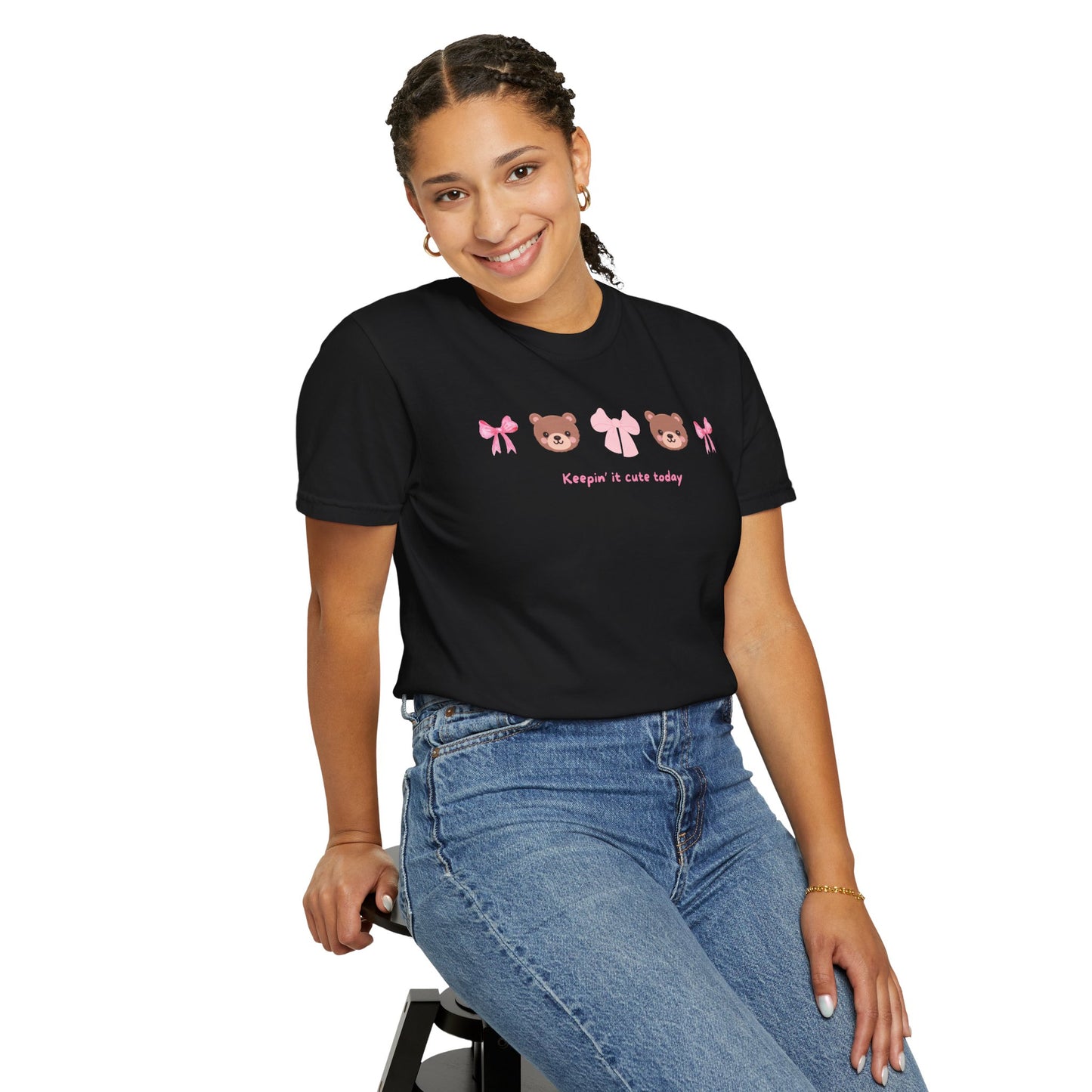 Coquette Bow Bear T-shirt - Keepin It Cute Today