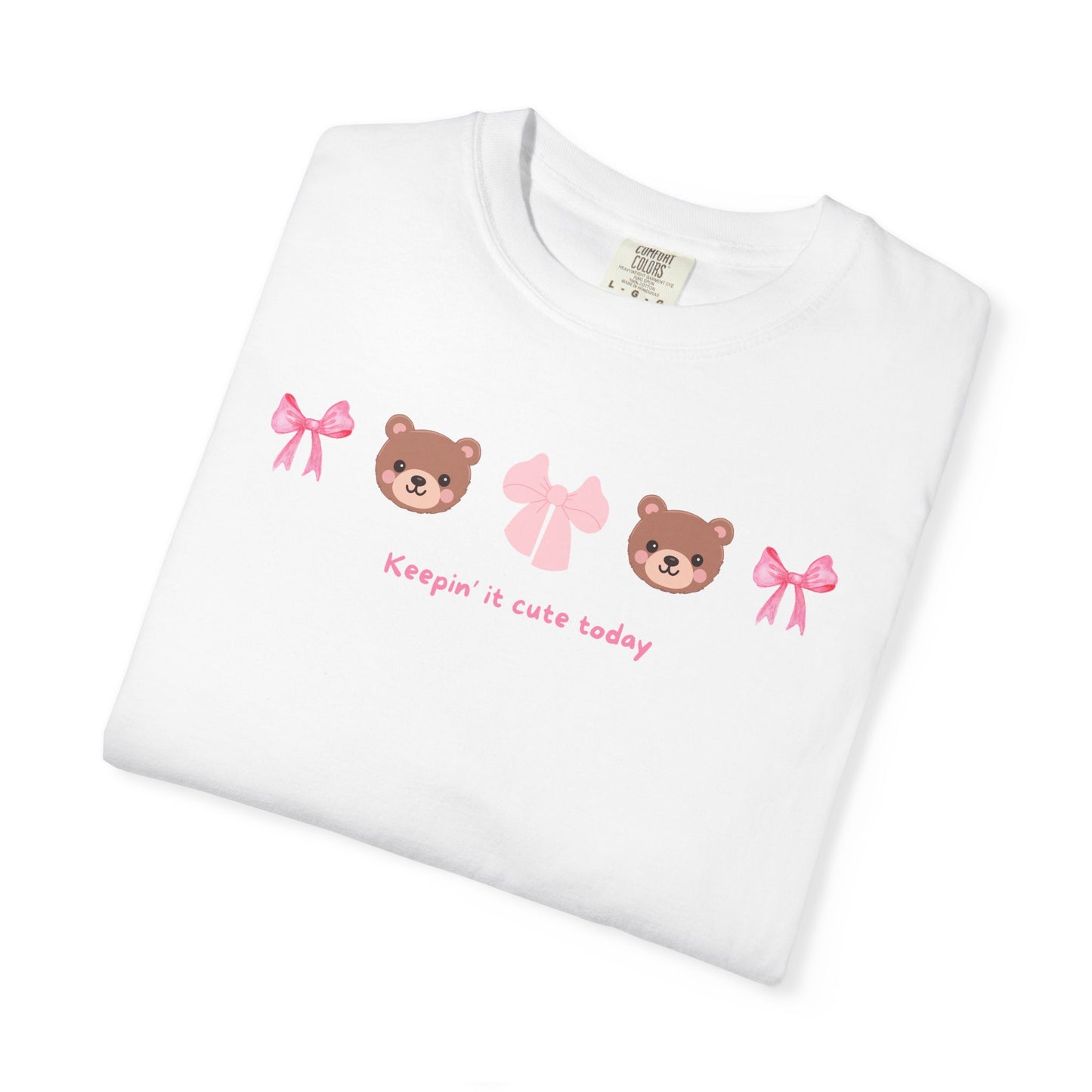 Coquette Bow Bear T-shirt - Keepin It Cute Today