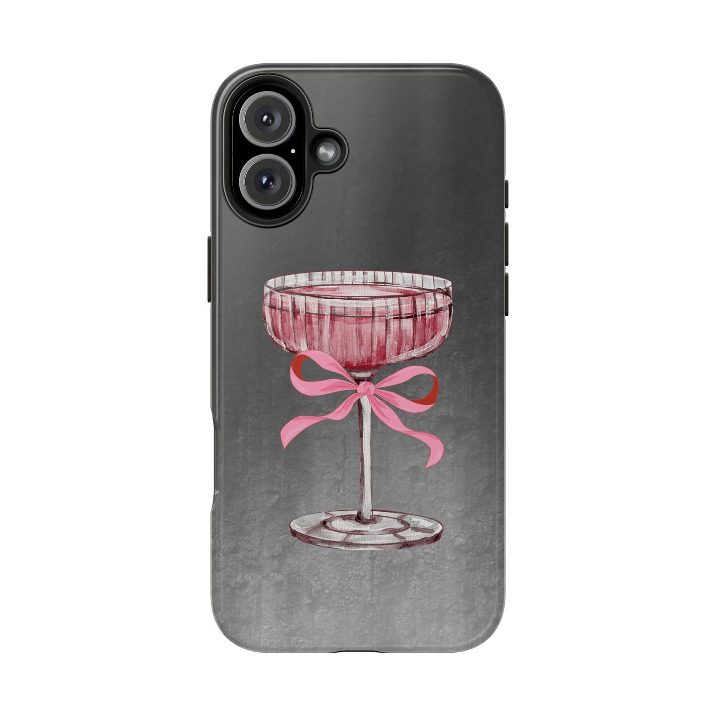 Martini Phone Case, Pink Cocktail Drink Protective Cover, Tough Phone Case, Gift for Martini Lover, Stylish Phone Accessory, Unique Phone