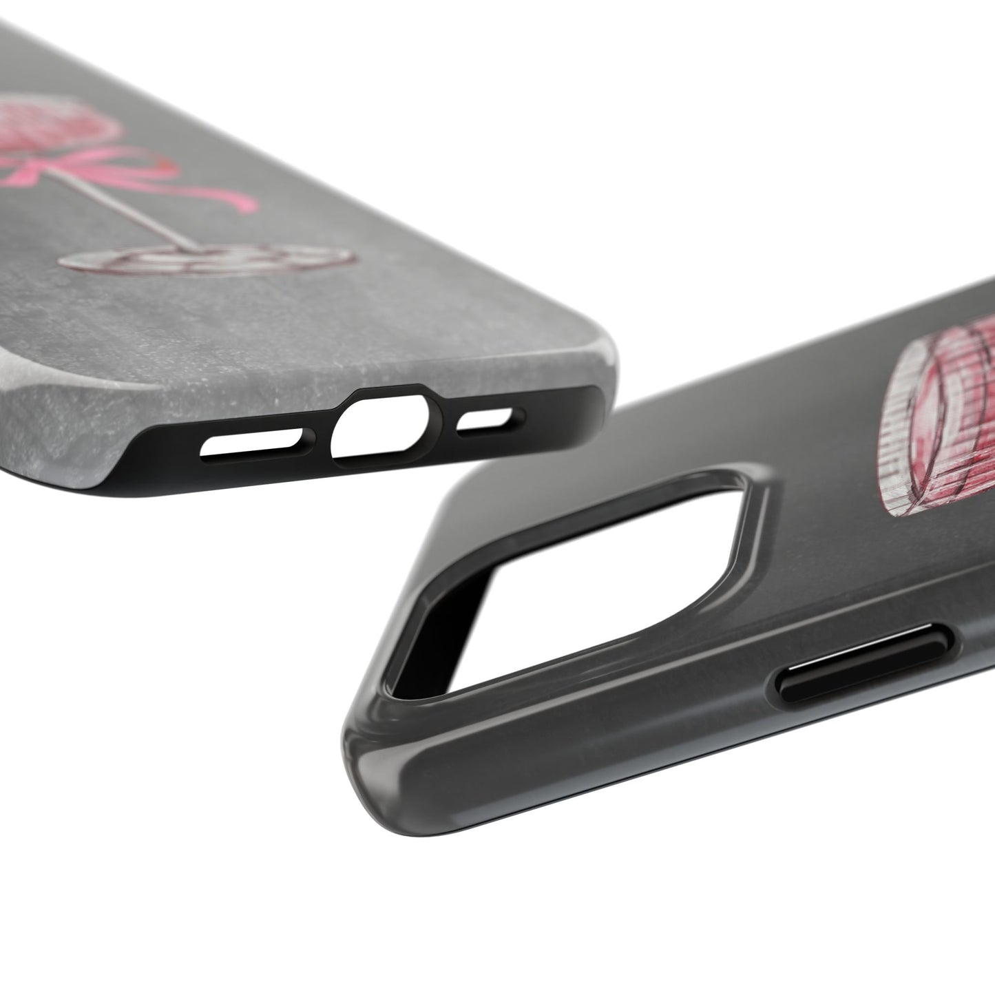 Martini Phone Case, Pink Cocktail Drink Protective Cover, Tough Phone Case, Gift for Martini Lover, Stylish Phone Accessory, Unique Phone