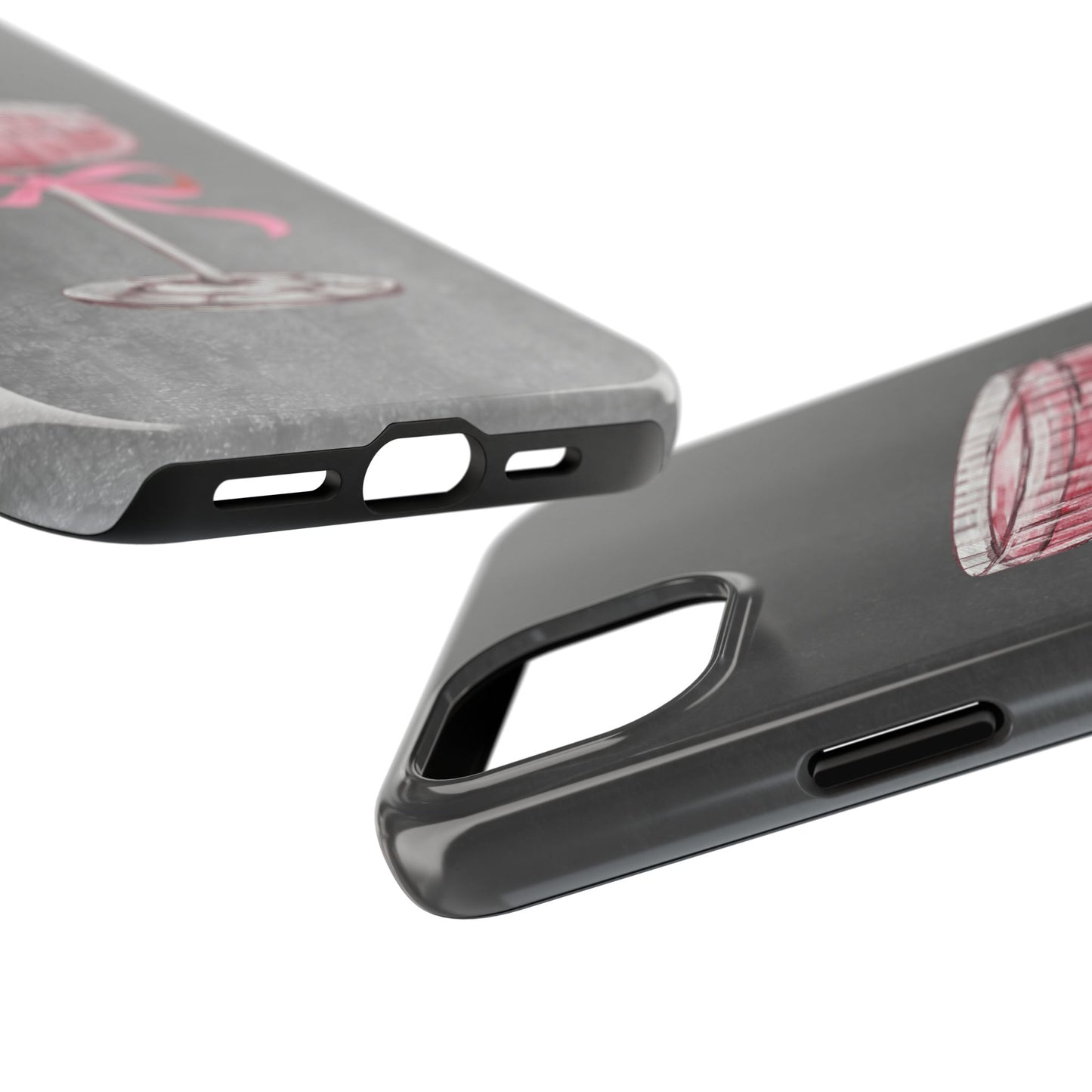 Martini Phone Case, Pink Cocktail Drink Protective Cover, Tough Phone Case, Gift for Martini Lover, Stylish Phone Accessory, Unique Phone