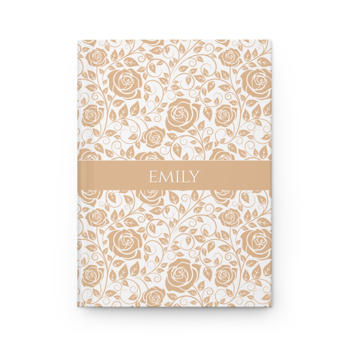Floral Hardcover Journal, Personalized Aesthetic Diary - Matte Cover, Gift for Writers, Bullet Journal Notebook, Unique Stationery, Custom
