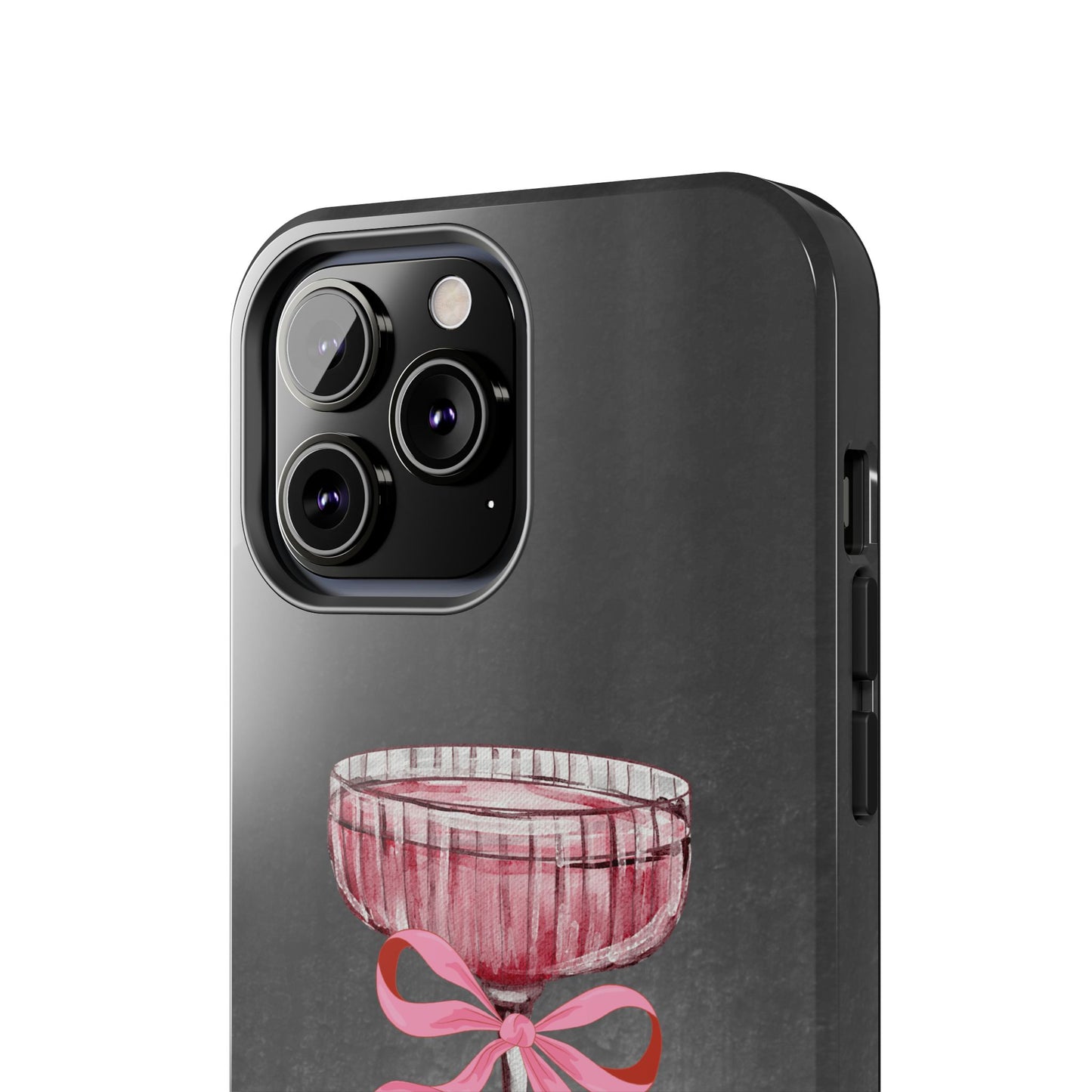 Martini Phone Case, Pink Cocktail Drink Protective Cover, Tough Phone Case, Gift for Martini Lover, Stylish Phone Accessory, Unique Phone