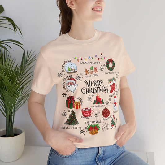 Christmas Unisex Tee - Merry Christmas All In